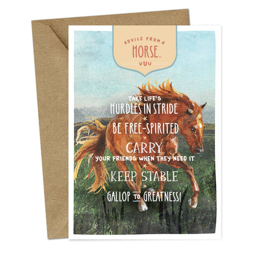 Advice from a Horse Greeting Card