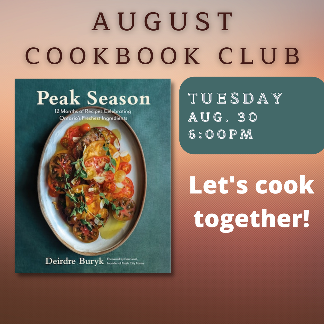 August Cookbook Club - Peak Season