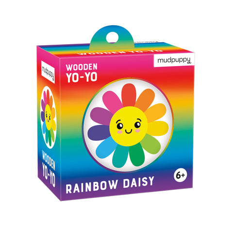 Rainbow Daisy Wooden Yo-Yo