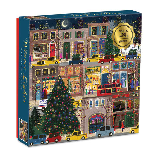 Winter Lights Foil Puzzle 500 Pc Puzzle