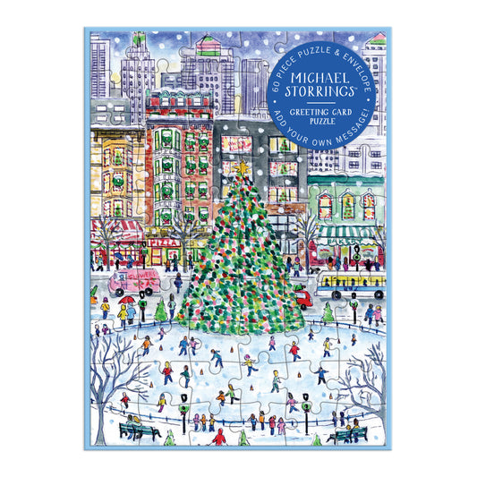 Michael Storrings Christmas in the City Greeting Card Puzzle