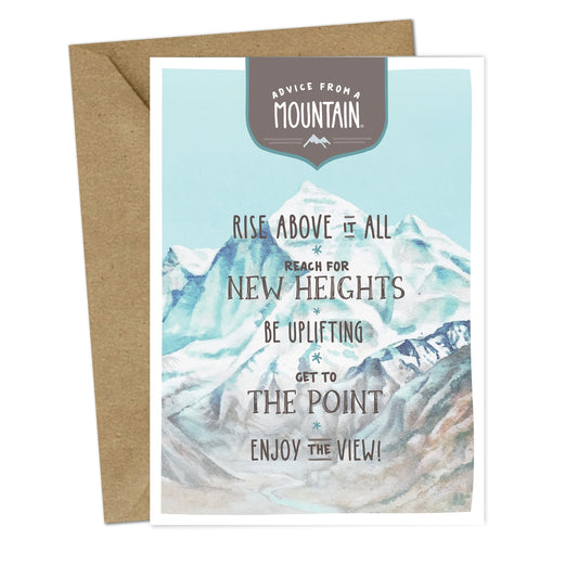Advice from a Mountain Greeting Card