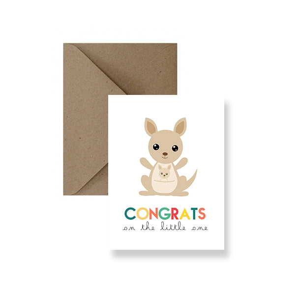 Congrats On The Little One Baby Greeting Card