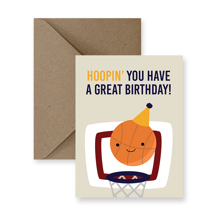Hoopin' You Have A Great Birthday Card