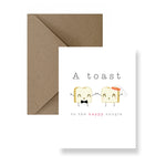 A Toast To The Happy Couple Wedding Card