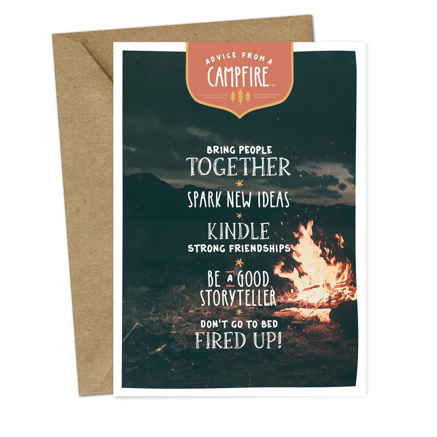 Advice from a Campfire Greeting Card