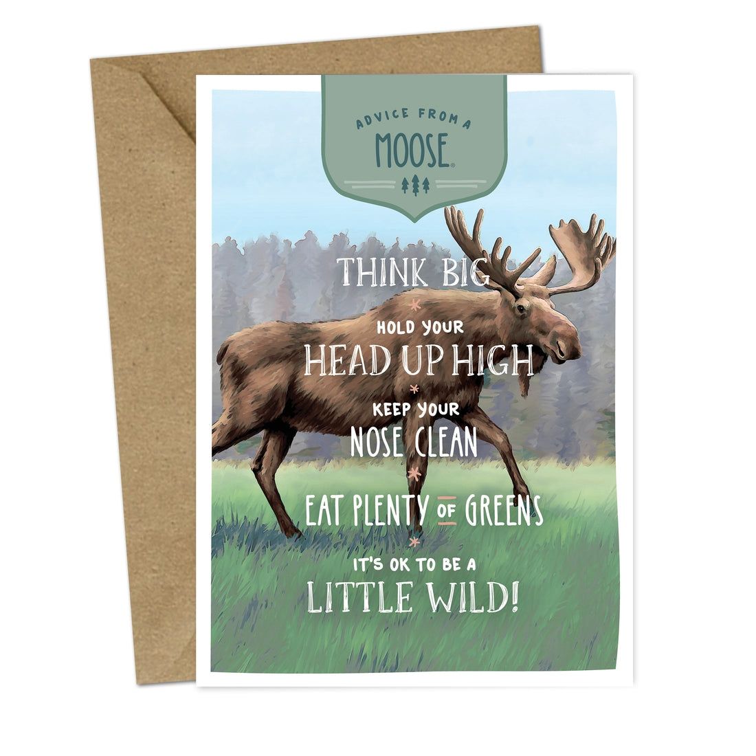 Advice from a Moose Greeting Card