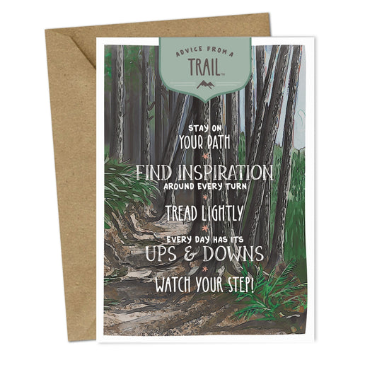 Advice from a Trail Greeting Card
