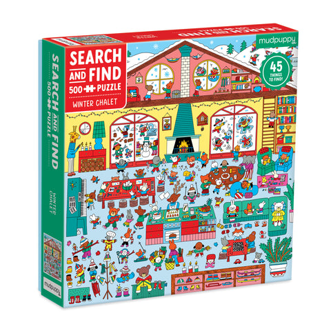 Winter Chalet 500 Pc Search &amp; Find Puzzle