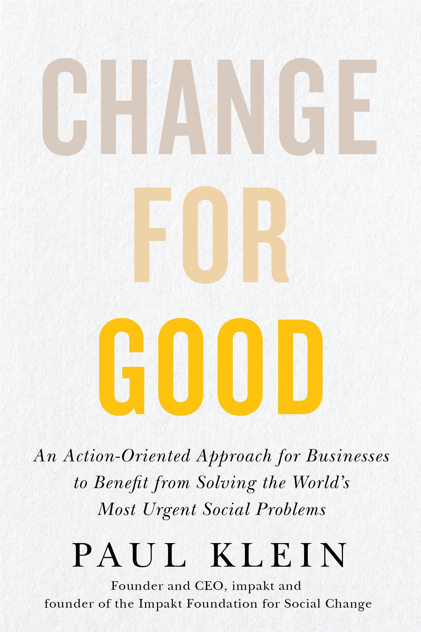 Change for Good