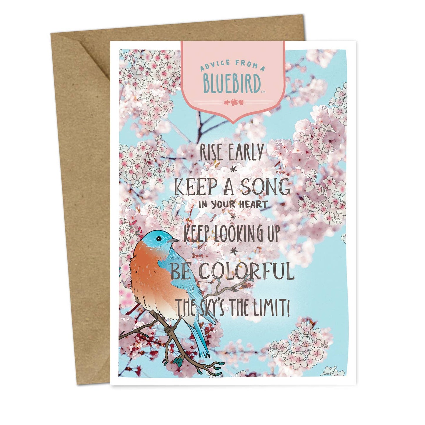 Advice from a Bluebird Greeting Card