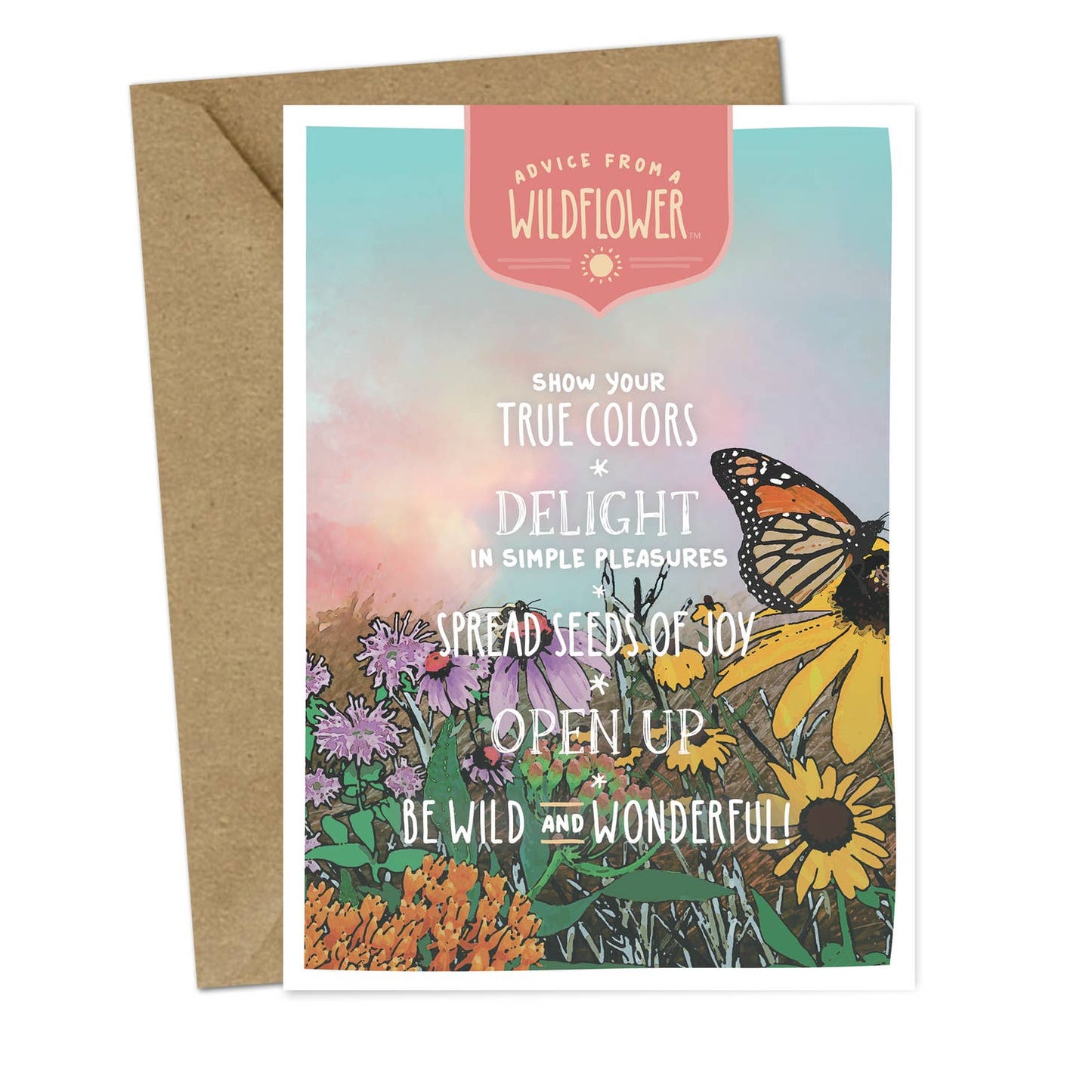 Advice from a Wildflower Greeting Card