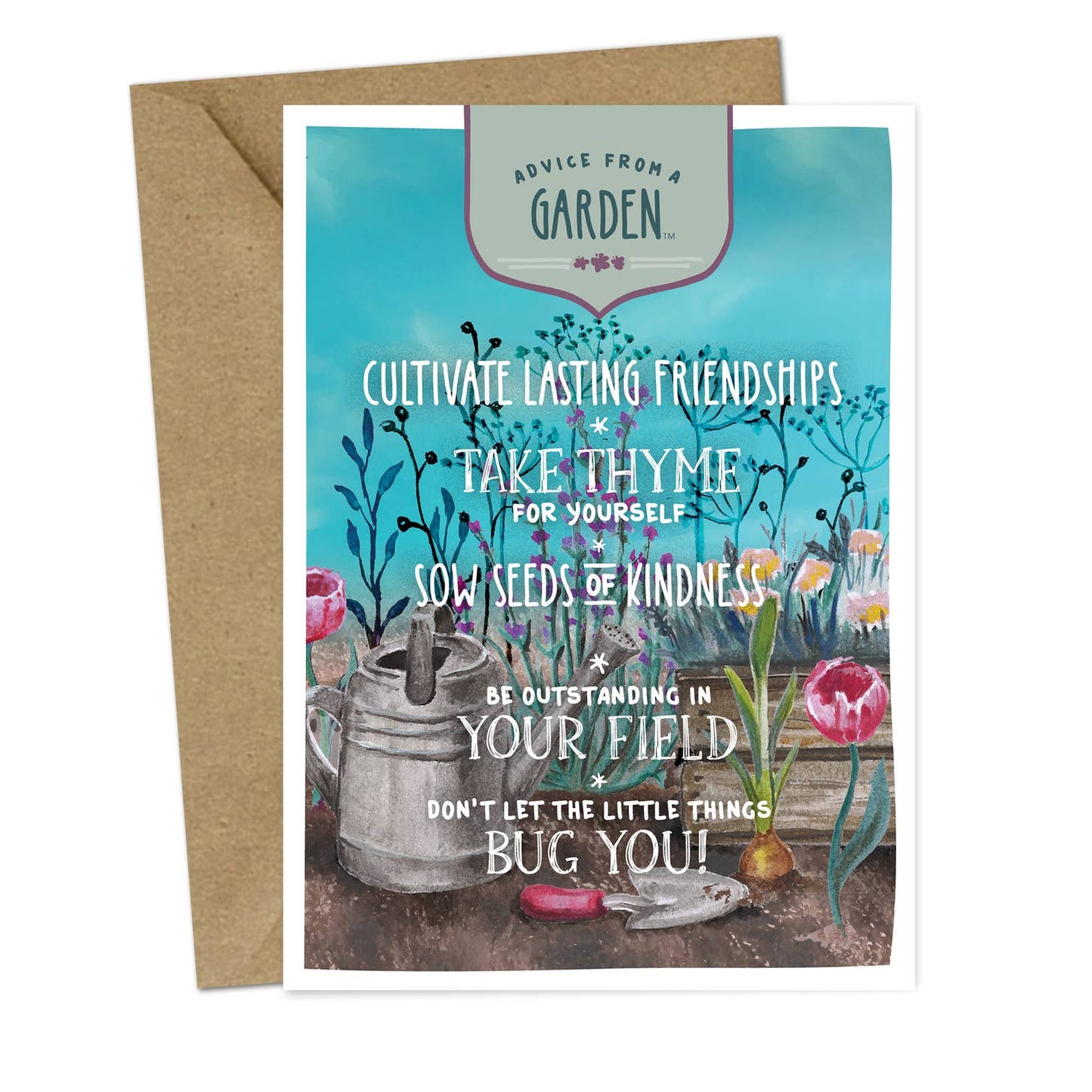Advice from a Garden Greeting Card