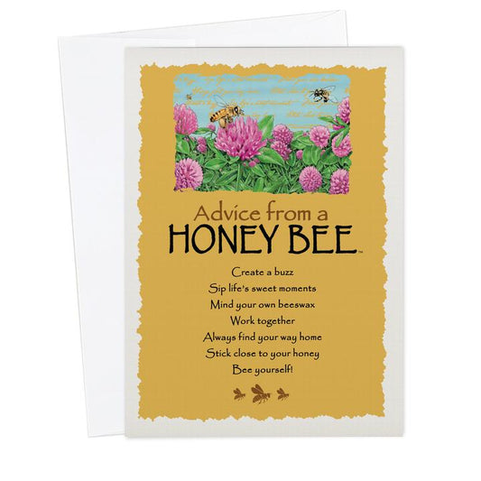 Advice from a Honey Bee Greeting Card